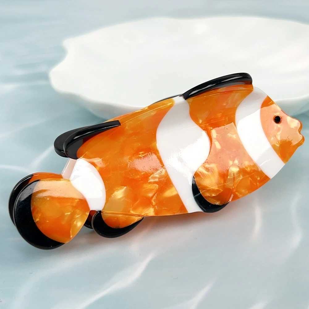 Acetate Ocean Animal Hair Clips for Women Non-Slip Summer Beach Accessories Crab Starfish Whale Seahorse Hair Claws Barrettes Z250707