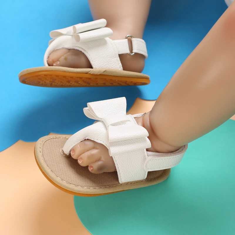 2023 New Big Bow 0-18 Months Baby Princess Shoes Sandals Breathable And Comfortable Walking Shoes R250707