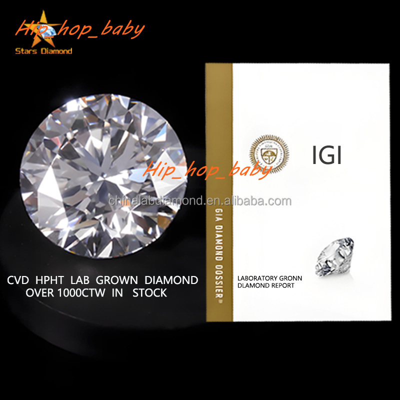 Starsdiamond Synthetic Lab Diamond Igi Gia 0.5- 3 Carat D E Color VS VVS Hpht Cvd Loose Diamond Lab Grown Diamond