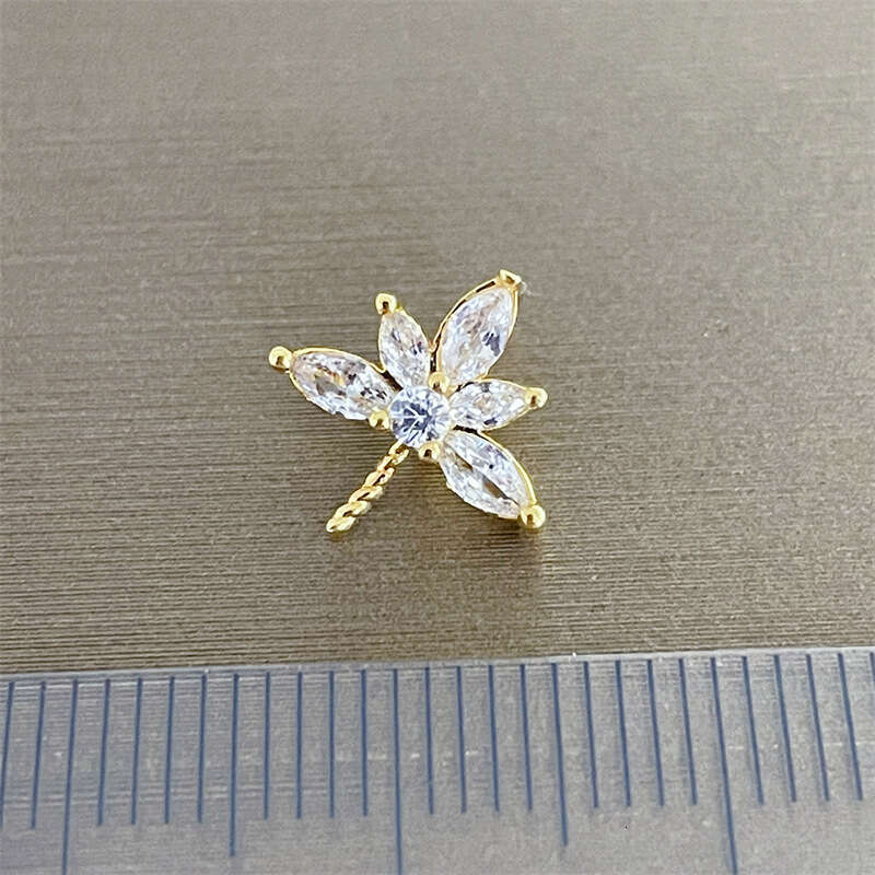 DHcollections DIY Pearl Accessories Copper Thick Gold-Plated Ice and Snow Sparkling Exquisite Pendant Necklace Semi-Finished 10-16mm