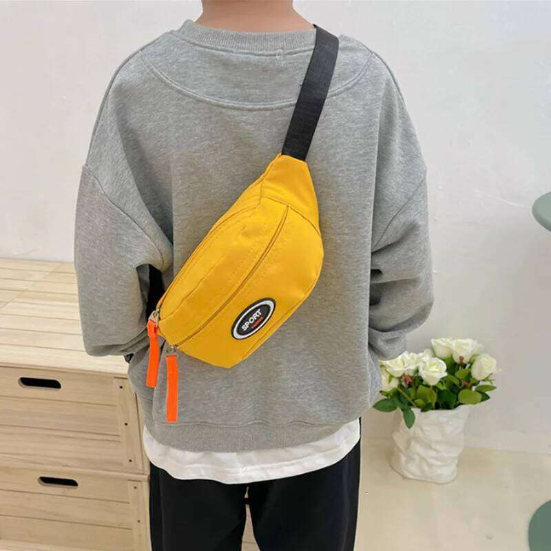 Cute Children Waist High Quality Canvas Belt Bags Designer Crossbody Chest Bag Female Solid Fanny Pack Hip Purse
