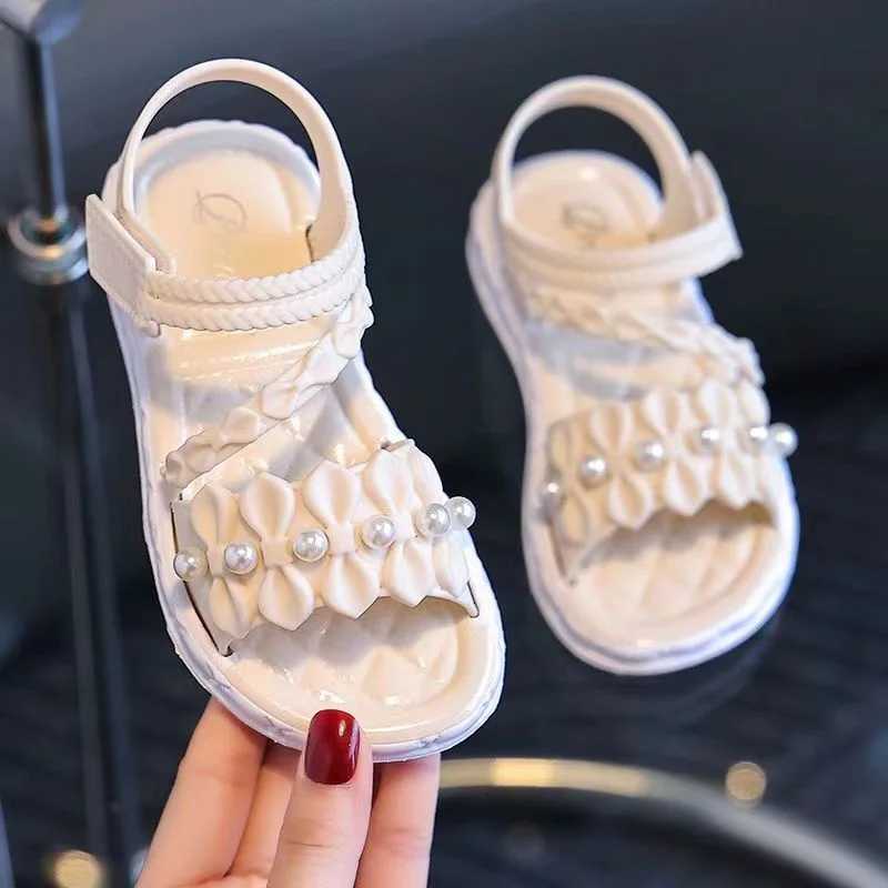 Girls Elegant Sandals - Versatile Stylish For Indoor/Outdoor Beach-Ready Princess Shoes With Beaded Tassels Breathable Lightweight R250707