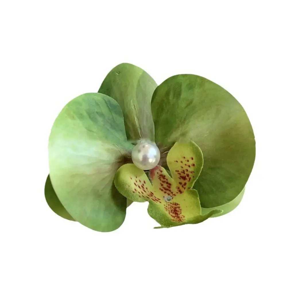 Pink Orchid Flower Hair Clip Hair Ornament Hair Accessories Bohemia Barrettes Side Barrettes Headdress Orchid Hairpin Y250707