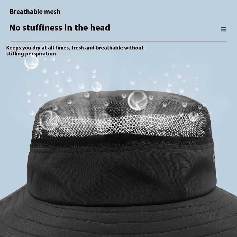 Dry Quick Oversize Bucket Hat Cap for Men Big Head Outdoor Fishing Sun Hat Large Size Boonie Hat Panama 55-59cm 60-63cm Y250707