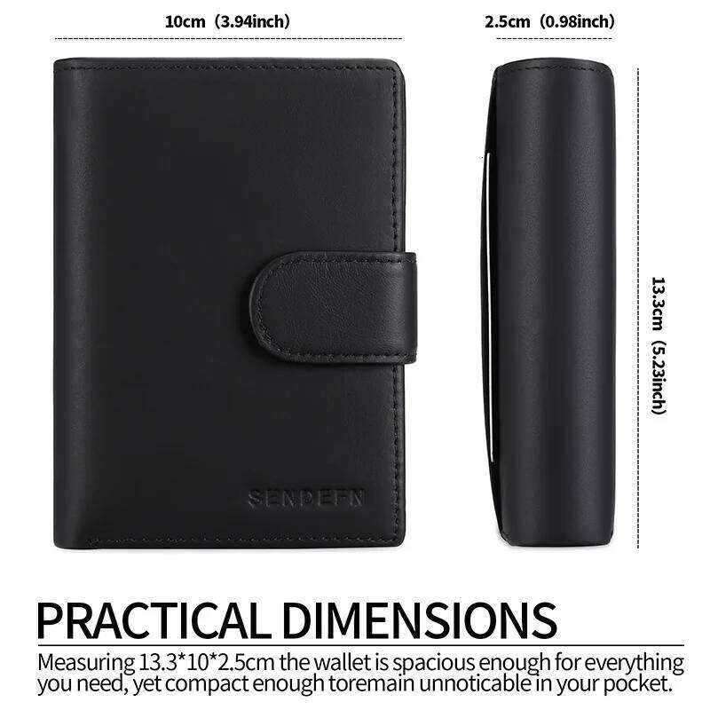 2025 men wallet geniune leather short card holders composite coin purses stock RFID