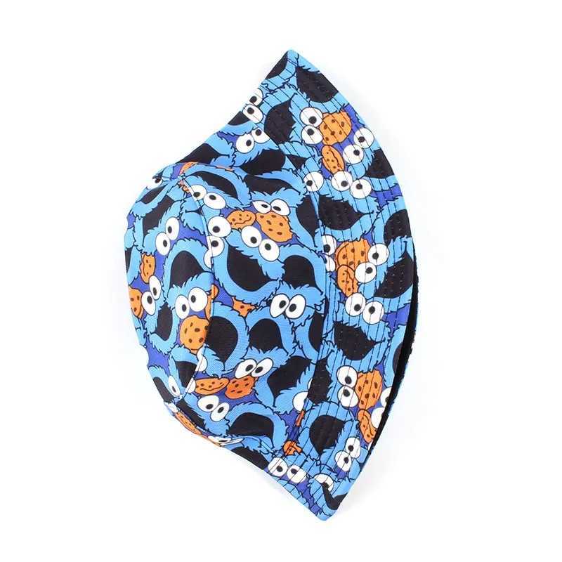 New Bucket Hat Hip Hop Men Cartoon Print Fisherman Caps Streetwear Double-sided Hats For Women Beach Cap Unisex Panama Hat Y250707