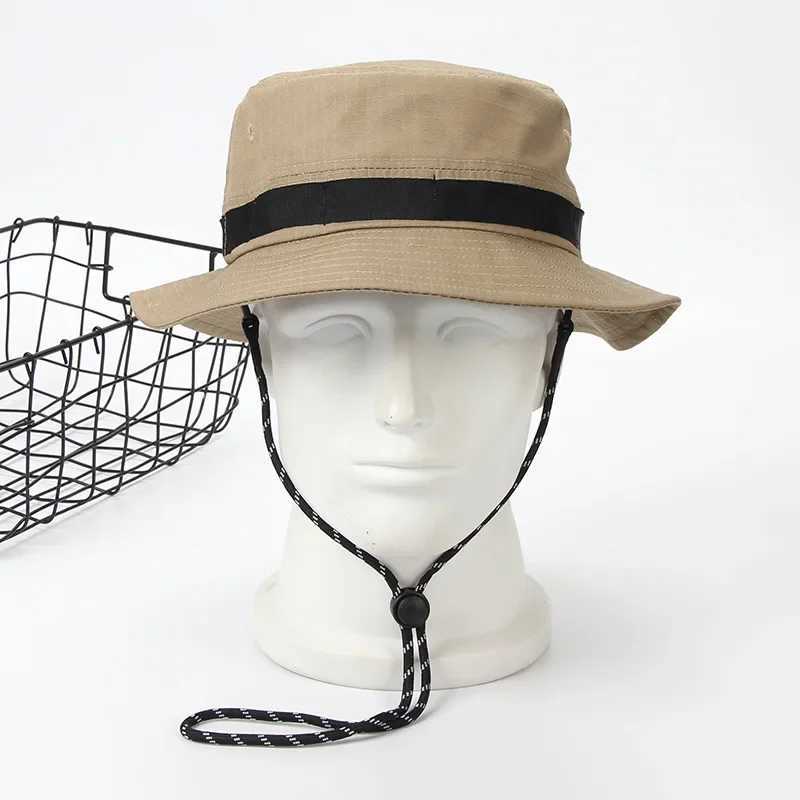 Big Size 62cm Sun Hats Men Bucket Hat UPF 50+ Boonie Hat Women Foldable UV Protection Hiking Fishing Summer Safari Fisherman Hat Y250707