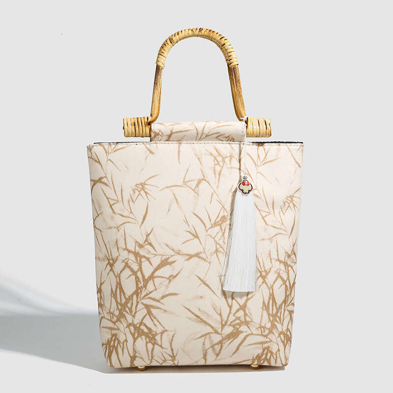 Free shipping designer bag Luxury bag National Bamboo Knot Handbag Cheongsam 2025 Fashionable Large Capacity Versatile New Chinese Style Bag