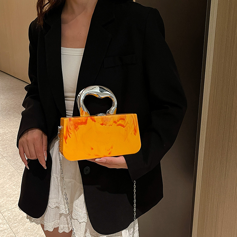 European and American new acrylic personalized shiny spicy girl shoulder trend bag designer bag trend multifunctional women s crossbody bag