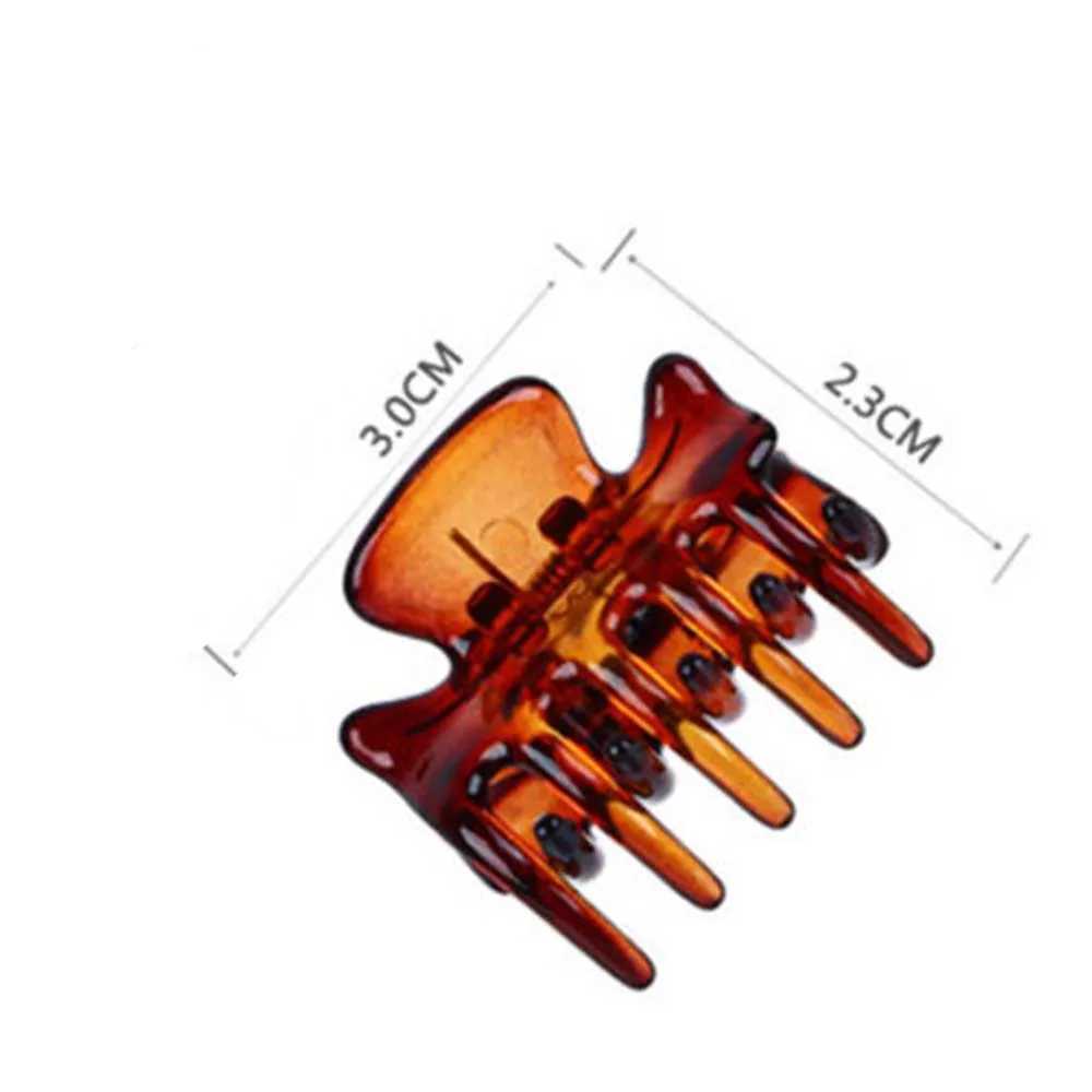 12 Pcs/Set Y2K Girls Hair Clips 3cm Mini Crab Hair Claw Plastic Hairpin Jaw Clamp Hair Styling Tool Accessories Y250707