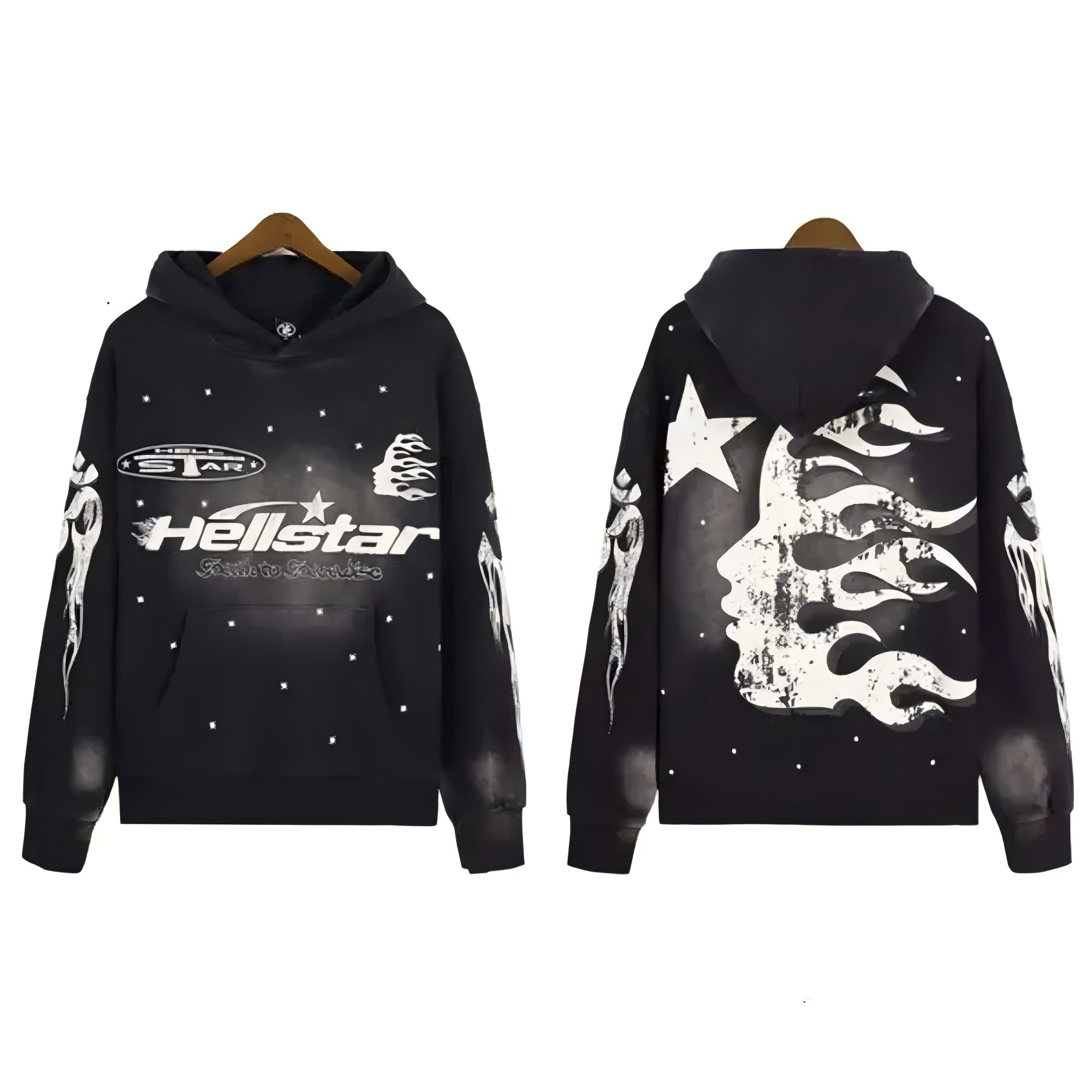 Hellly Stars High Quality Designer Hoodie Pullover Mens And Womens Hoodie Classic Graphic Tee Hip-hop Fashion Top Pure Cotton Clothing Sweatshirt
