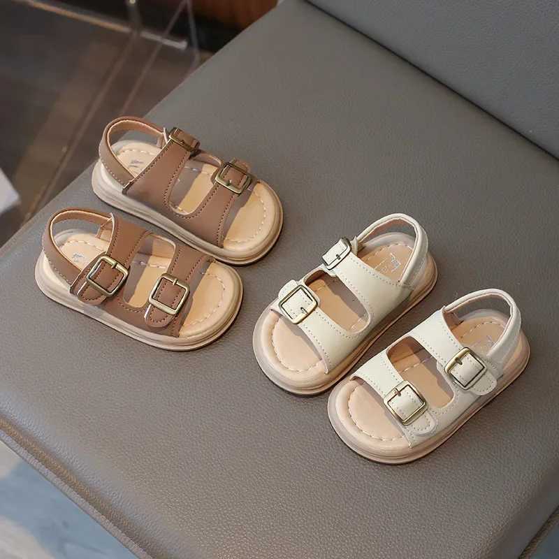 2024 Children Sandals for Girls and Boys Summer New Fashionable Korean Style Comfortable Soft Sole Casual Cute Baby Beach Shoes R250707