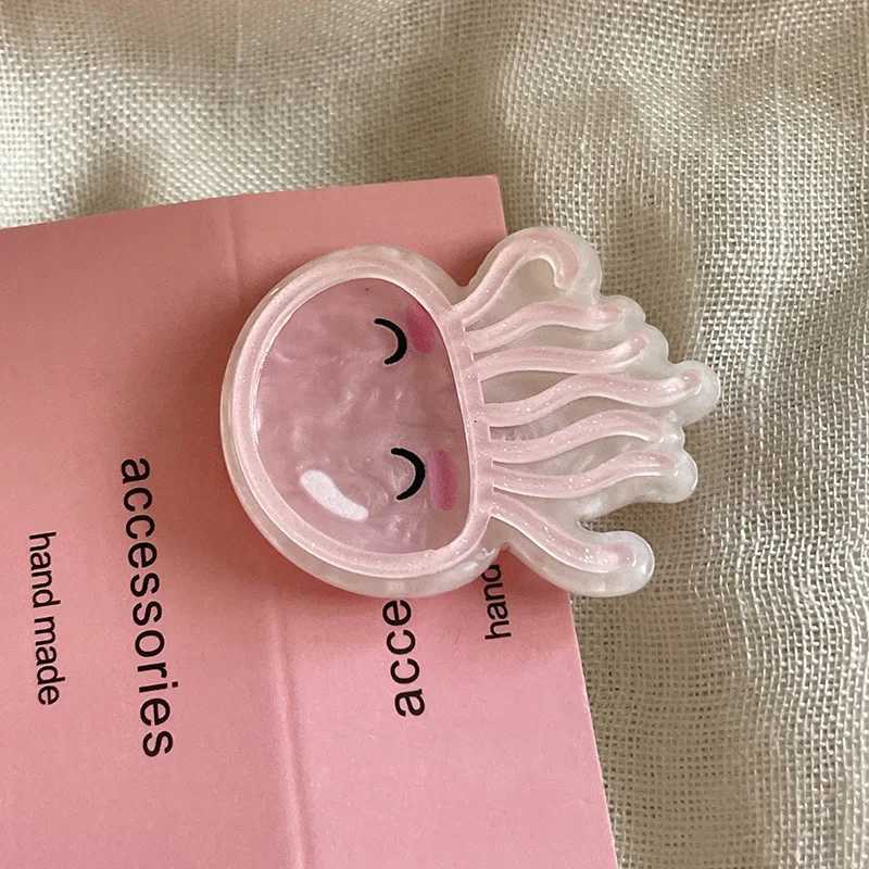 Ocean Series Cute Dried Minnows Barrettes Starfish Dolphin Hairpin Girl Side Clip Bangs Clip Hair Accessories Y250707