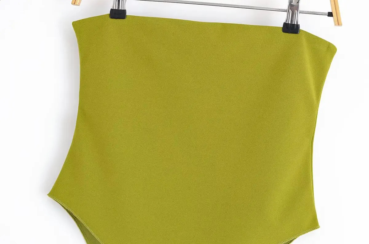 Summer Products Womens Clothing Solid Color Temperament Slim Elastic Wrap Chest Jumpsuit 5584185 250707