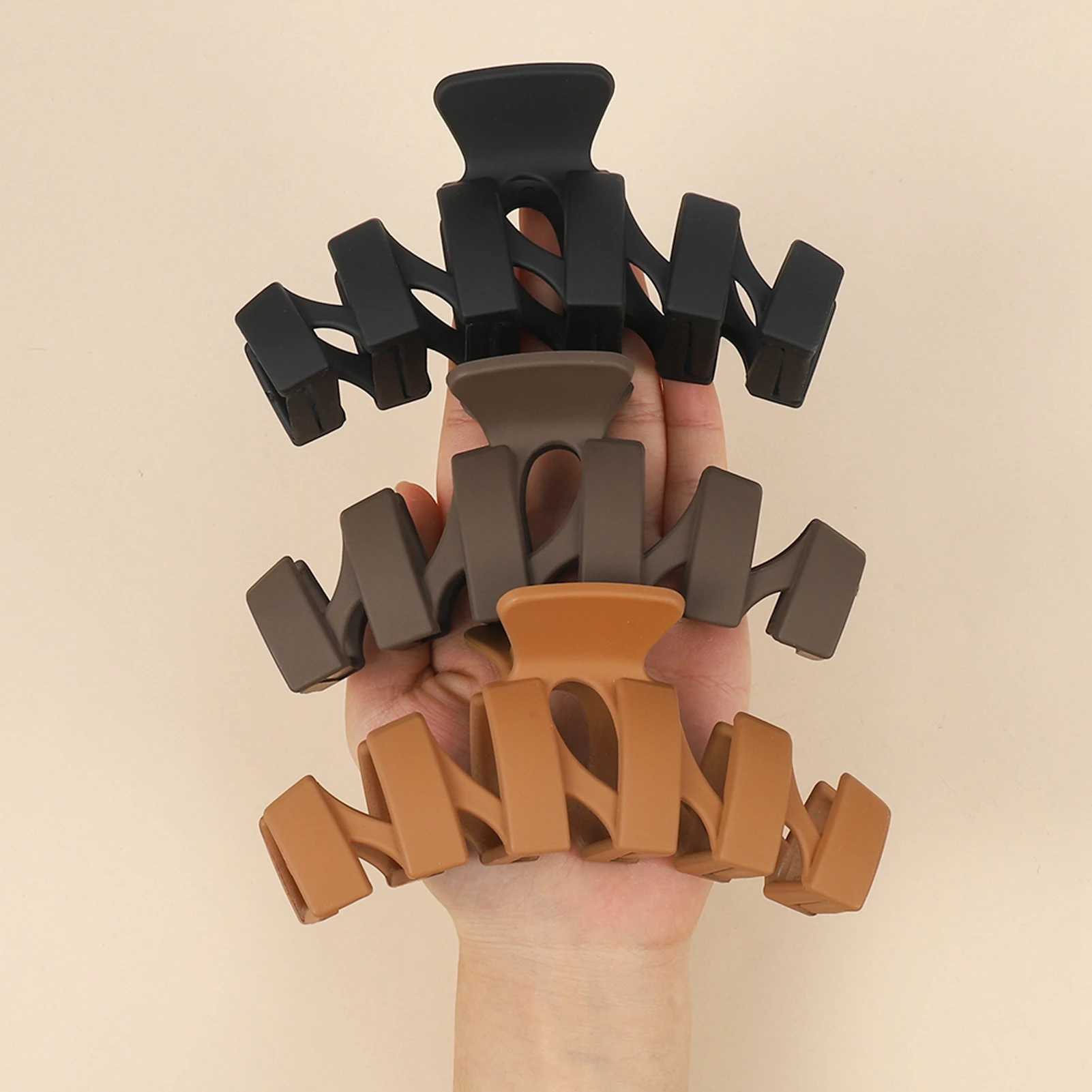 9 PCS Assortment Large Claw Clips Hair Clips for Women Thick Hair Multi-Styles Matte Non-slip Hair Clips Strong Hold Claws Z250707