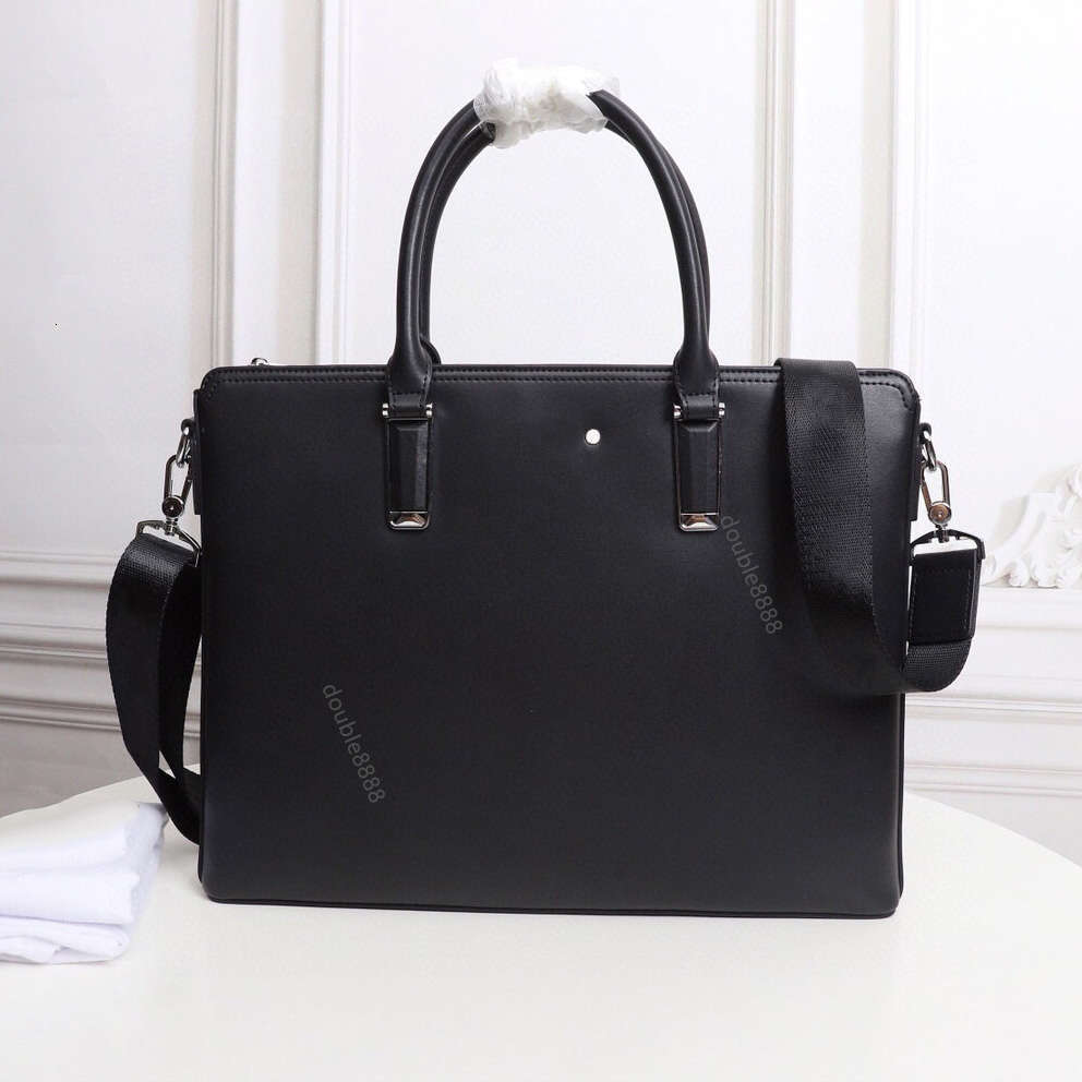 High quality cowhide man's portable briefcase designer business genuine leather handbag laptop bag formal contract bag Office commuter Shoulder Crossbody bag