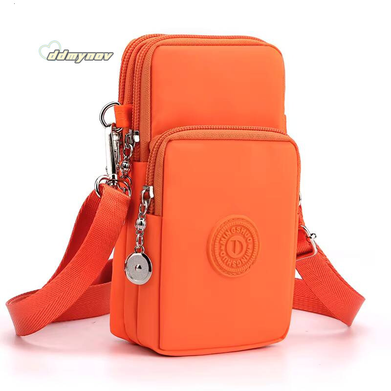 New Mobile Nylon Cell Phone Coin Strap Shoulder Bag Small Crossbody Bags for Women Wallet Travel Purse ddmynov