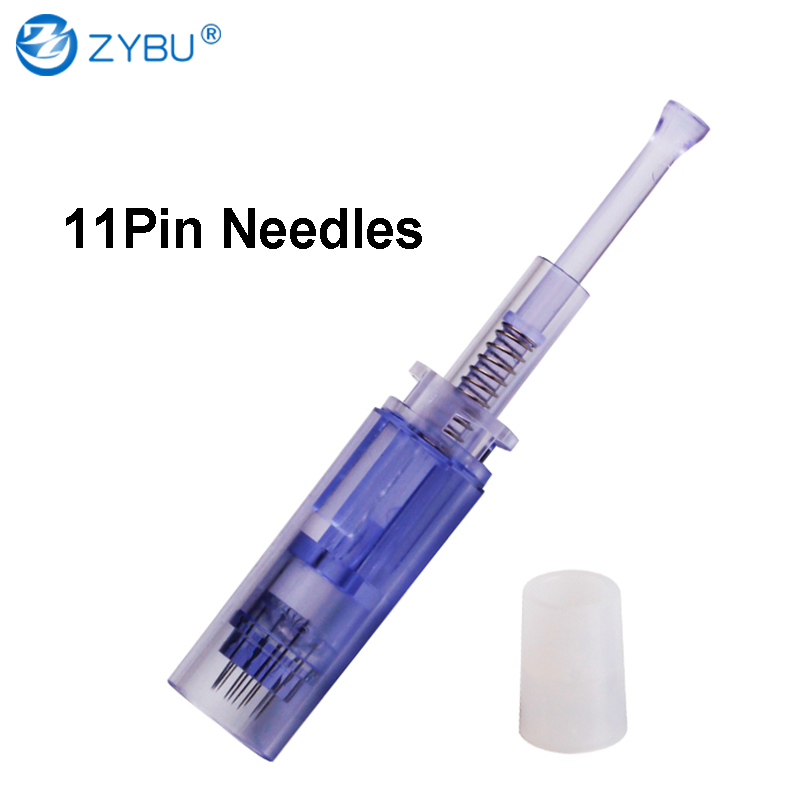 Dermapen Type Cartridges 11-Pin Replacement Needles - 50 Piece Set for Mesotherapy & Skin Care 11 Pin MTS Tips