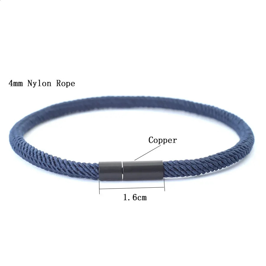 Minimalist Thread Bracelet For Men Women Black Buckle Fabric Multiple Colors And Sizes Available Leisure Wrap Bracelet 250707