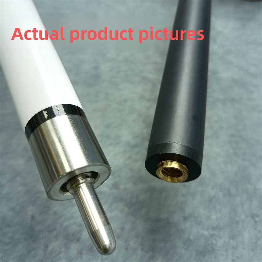 Technology Carbon Small Black 8 American Nine Ball Snooker Middle Head Blue and White Billiard Cue Barrel