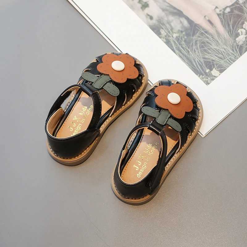 Toddler Girls Sandals Summer New Cute Childrens Princess Flower Flat Sandals Fashion Sweet Kids Versatile Walking Beach Shoes R250707
