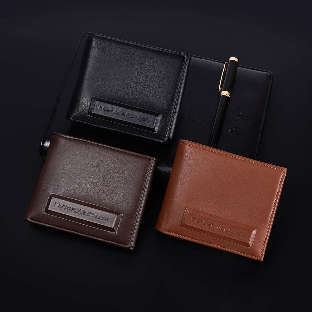 Men's Horizontal Short Wallet 70% off Business Youth Multi-Card Slot Coin Purse Driver's License Card Holder wallet designer mens wallet wal
