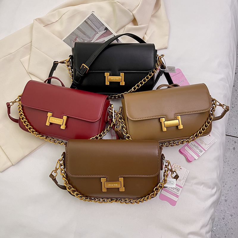 Luxury Bag Women's 2025 Chain Strap Underarm Bag - Niche Fashionable Shoulder Crossbody Purse With Free Shipping