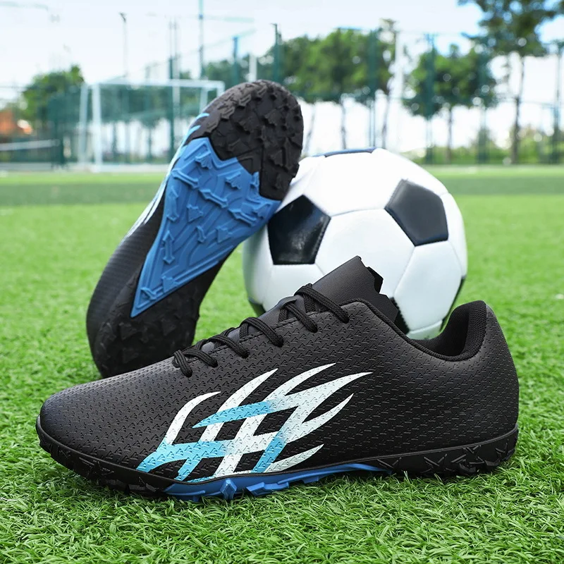 Short-spike Training Soccer Shoes Low-top Leather Sneakers Youth Football Shoes Cross-border