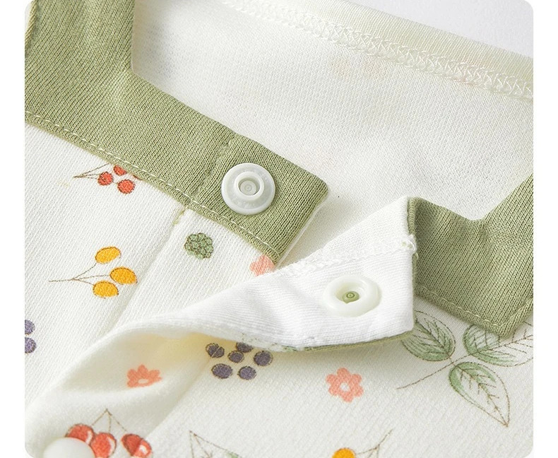 Baby Rompers Comfortable Cotton Onesie Pastoral Style Small Floral Crawling Clothes Outer Wear Small Square Collar Fashionable 250707