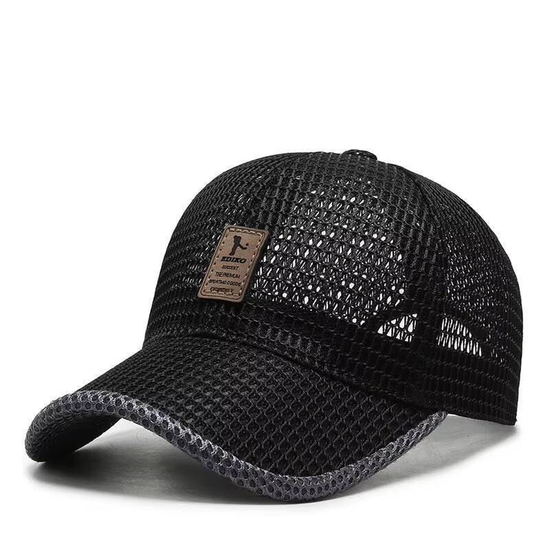Summer Unisex Men fishing Baseball Caps Women Breathable Mesh Snapback Black Casual sport Hats Cap ddmythur