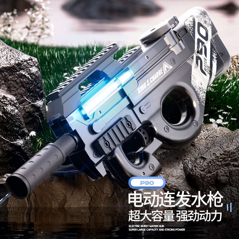 Automatic P90 Toy with Flashing Lights AUG Large Electric Repeating Water Spray Gun
