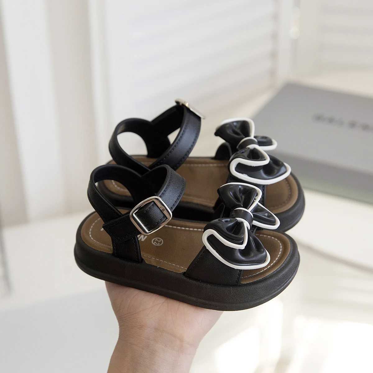 Girls Princess Summer Sandals Children Summer Beach Shoes Open Toe Shoes Fashion Bowknot Casual girls summer sandals shoes R250707