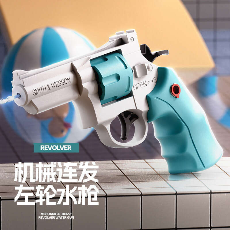 Manual Mechanical Continuous Shooting 3 Small Outdoor Beach Toy Revoer Water Gun