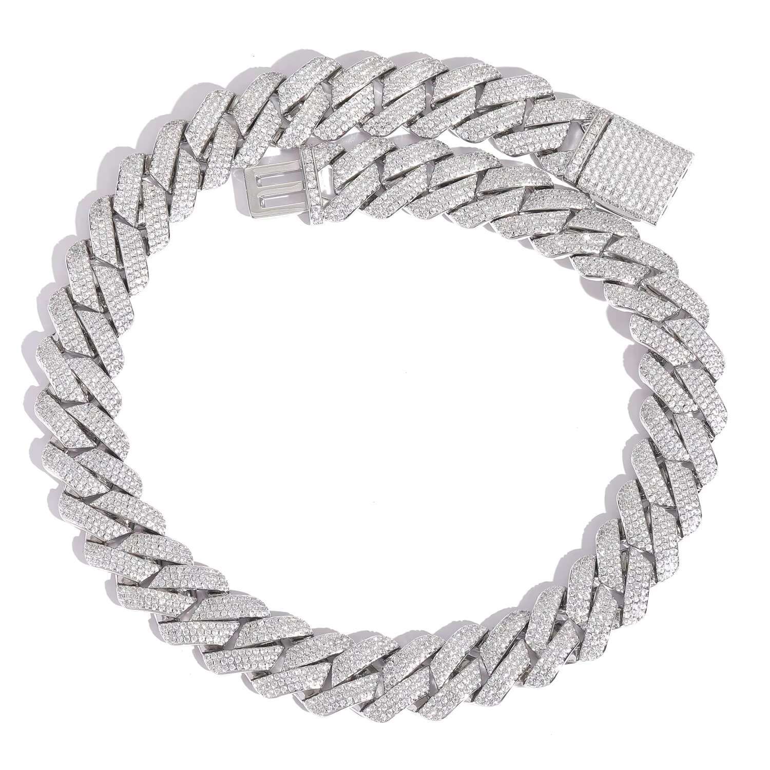 Trending Products 2025 New Arrivals Fashion Gold Iced Out Jewelry Moissanite Hip Hop Cuban Link Chains Necklace Jewelry for Men