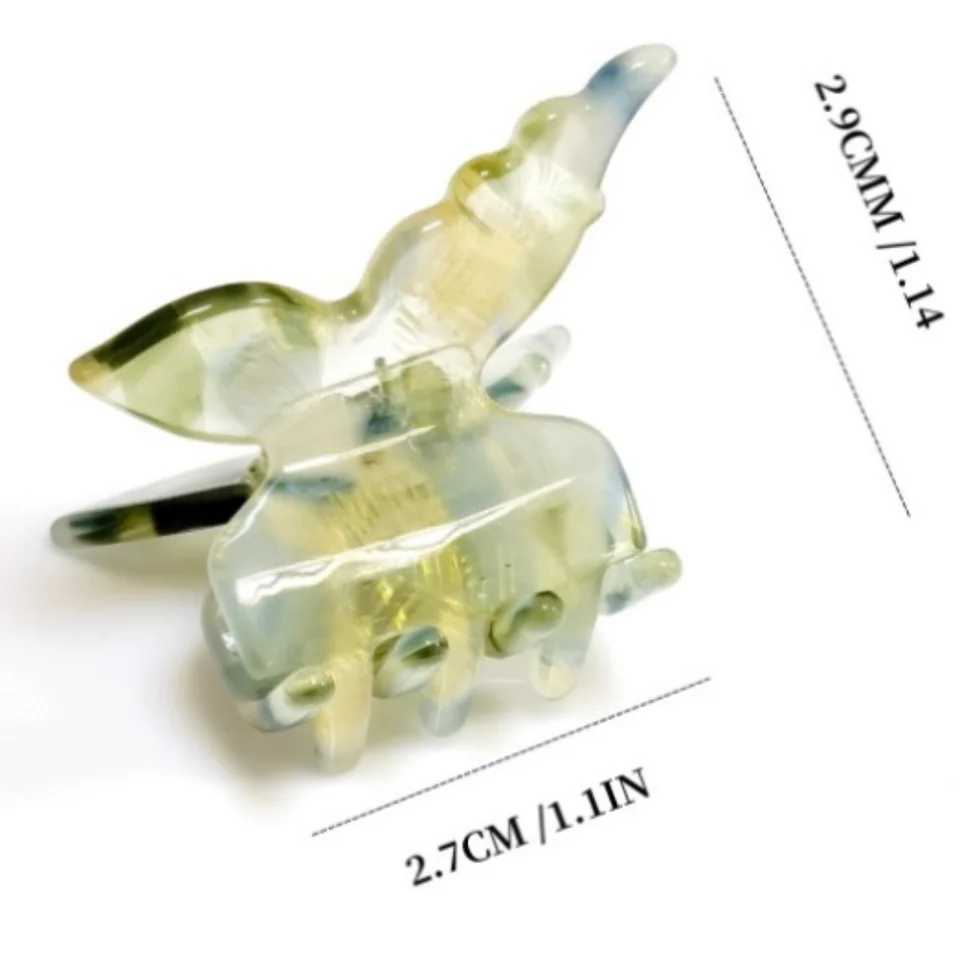 New Acetate Fiber Butterfly Hair Claw Colorful French Hair Styling Tools Accessories Retro Hair Clips Sweet Hair Clip Y250707