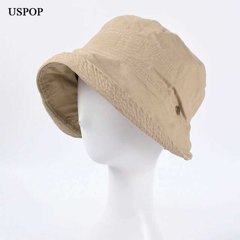 2022 Women Spring Bucket Hats Casual Cotton Summer Panama Hats Collapsible Sun Hats Y250707