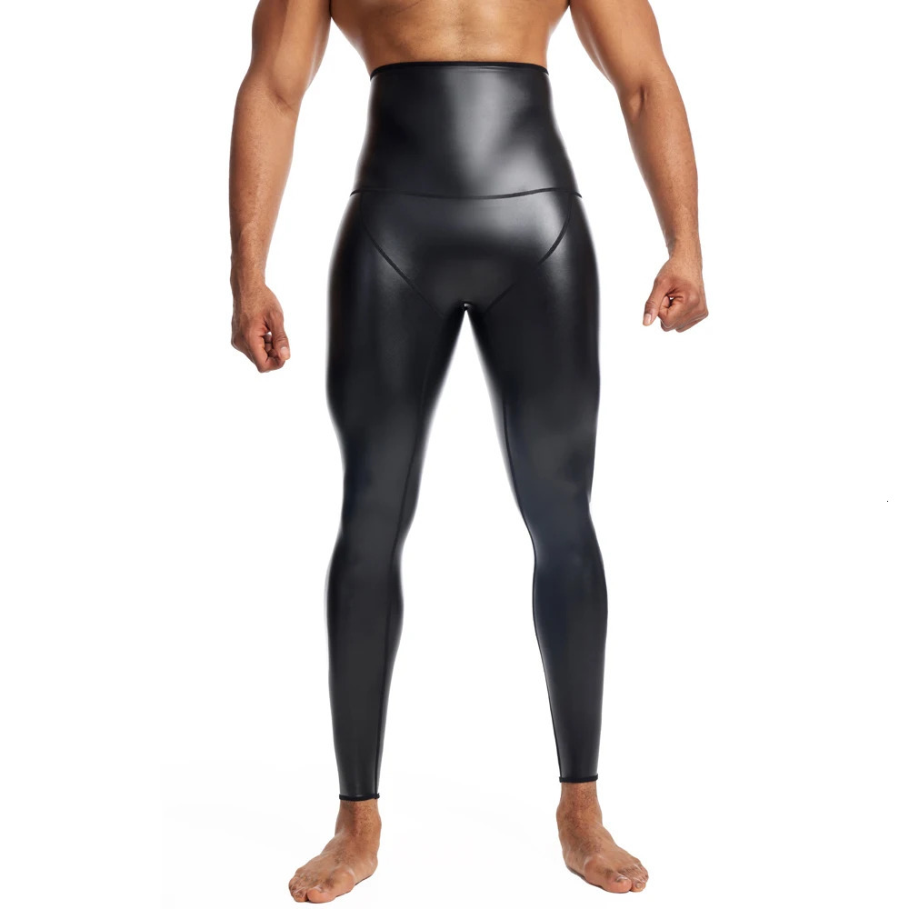 CHENYE Fitness Jogging Workout Pants Men Casual Paty Running Man Highwaisted Stretch Leather GYM Sport Trousers 250704