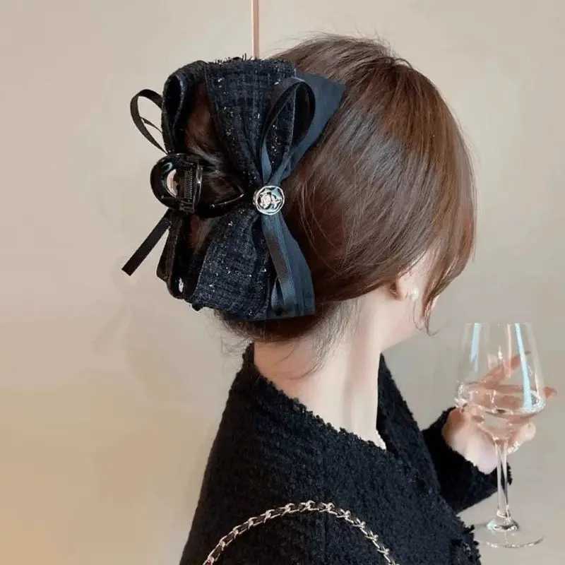 1pc Xiaoxiangfeng bow hair clip for women fashionable and exquisite rose shaped hair shark shaped hair clip hair catcher Z250707