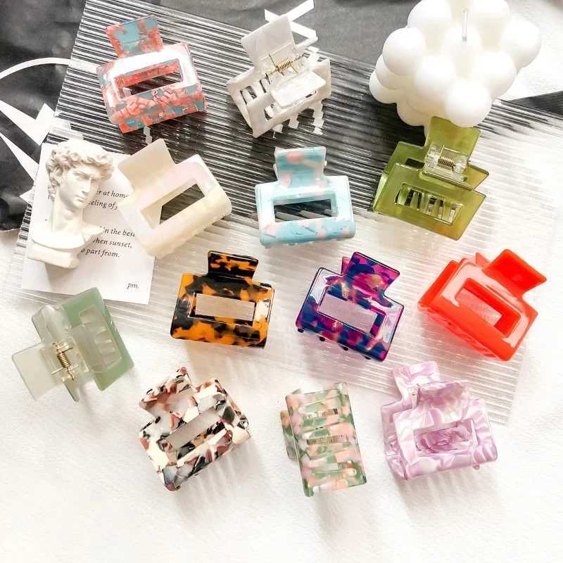 Korean Luxury Acetic Acid Fashion Simple Hair Clip Claw Clamp French Retro Hair Shark Clip Hair Accessories Y250707