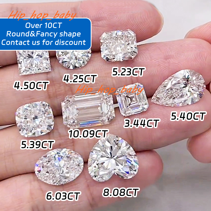 IGI GIA Certificate 4CT 5CT 6CT Big Size Wholesale Lab Grown Diamond HPHT CVD Lab Grown Diamond
