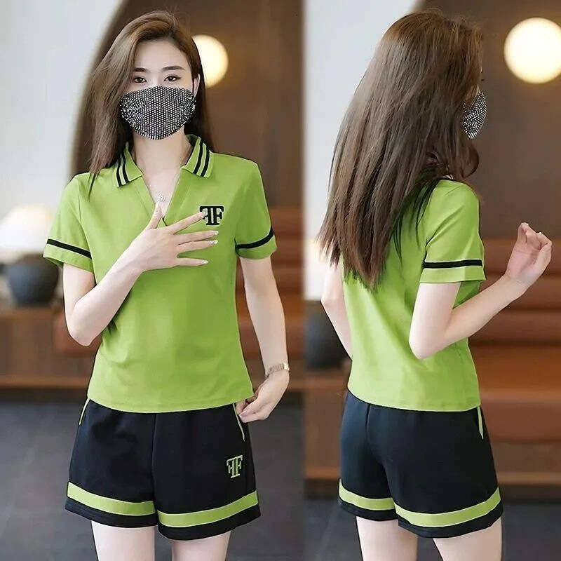 Summer New Fashion Commuting Casual Stylish Two-Piece Set For Women B5