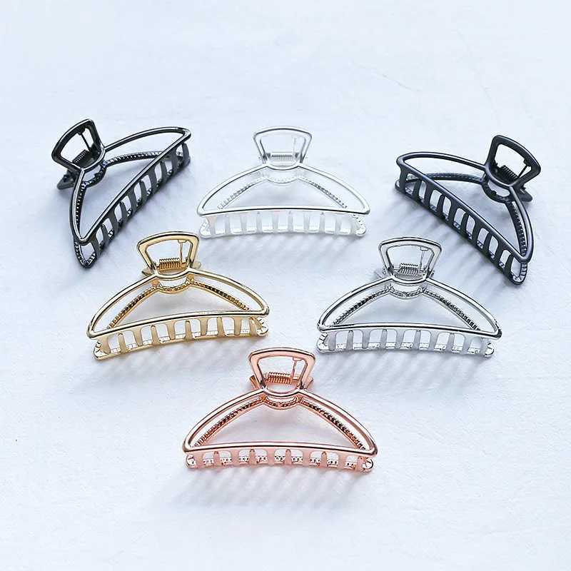 1 pc Women Geometric Alloy Hair Claws Hair Clips Large Hair Making Tools Elegant Party Hair Accessories Hairdressing Tool Y250707