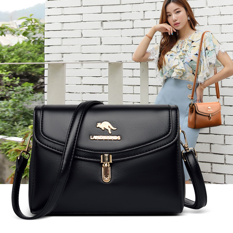 Designer Kangaroo Women's Bag 2025 New Fashionable Single Shoulder Slant Small Bag Multi Functional Middle Aged Mom Bag
