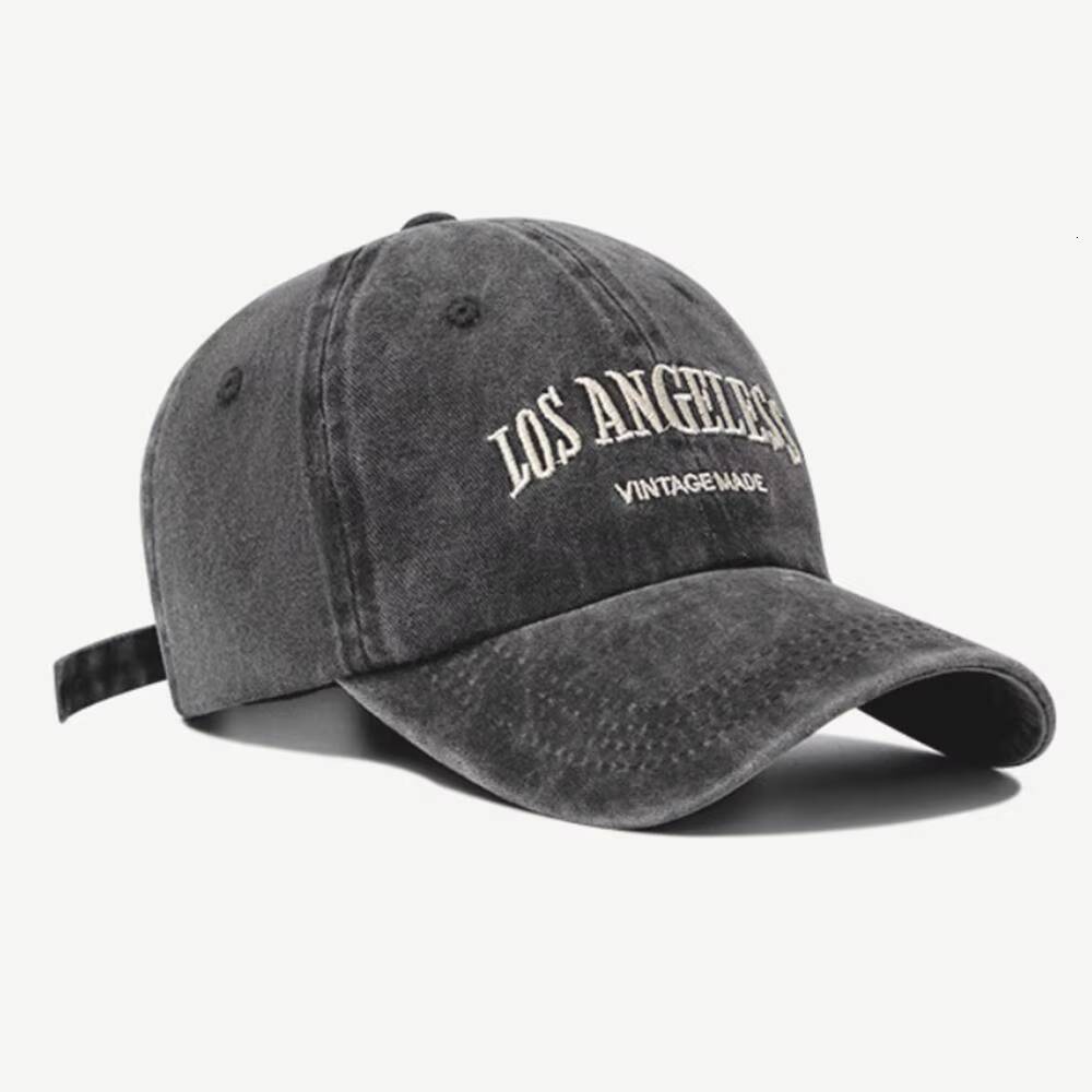 Vintage Grey Baseball For Women Summer American Style Washed Big Head Circumference Hat Versatile Face Slimming Duckbill Cap ddmythur