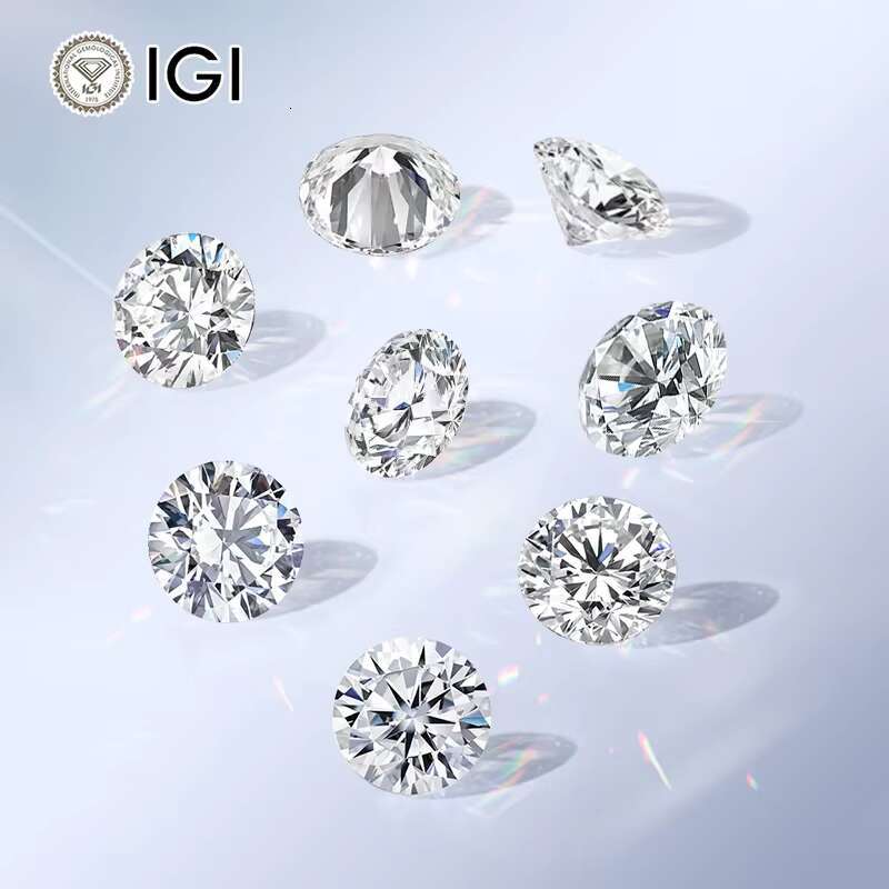 CVD 1-1.5ct Round Cut IGI Certified Wholesale Lab Created Diamond VVS2 CVD Lab Grown Diamond for Jewelry