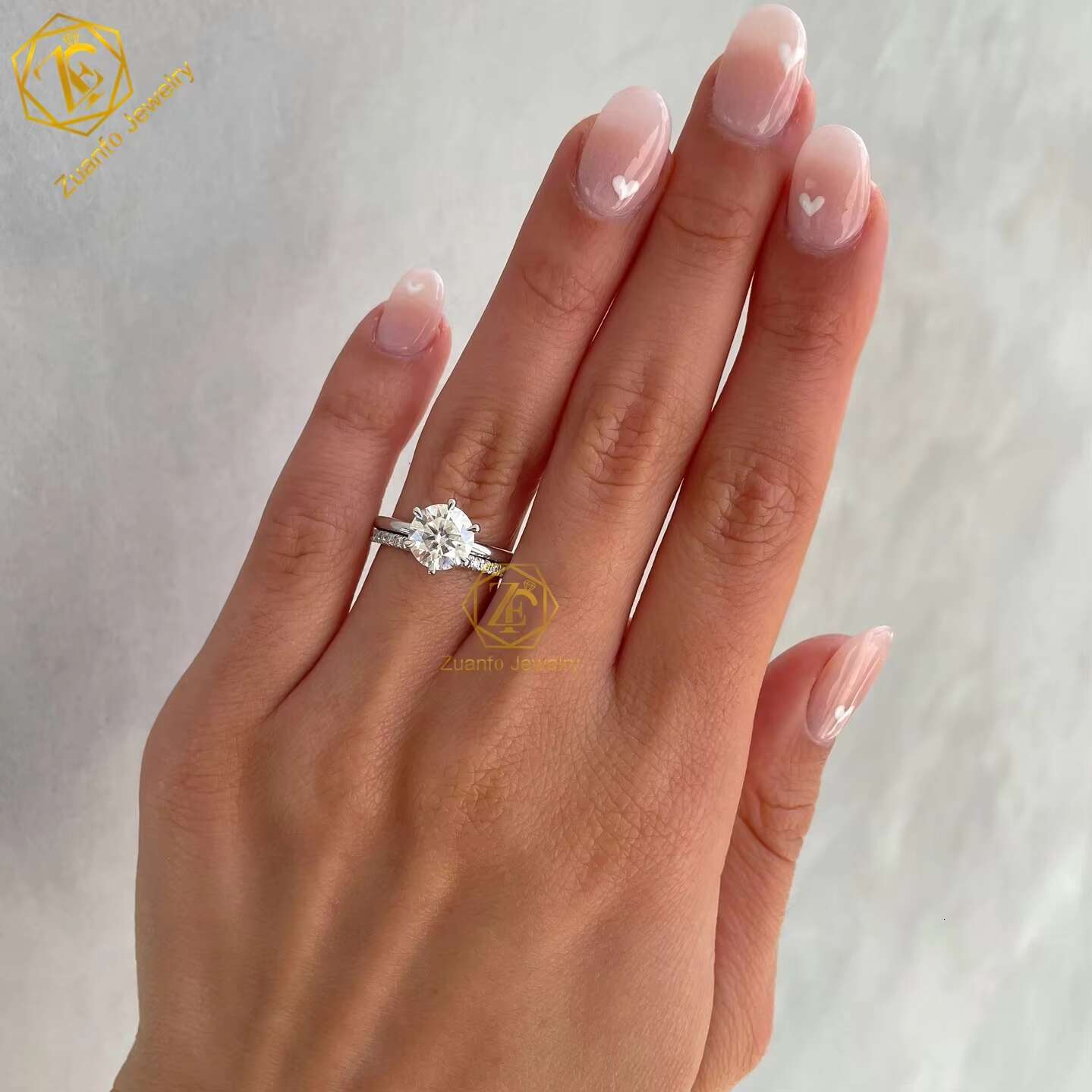 Customize GIA IGI Certified 1 CT HPHT Lab Diamond Ring Jewelry AU750 18K Lab Grown Diamond Engagement Ring Women