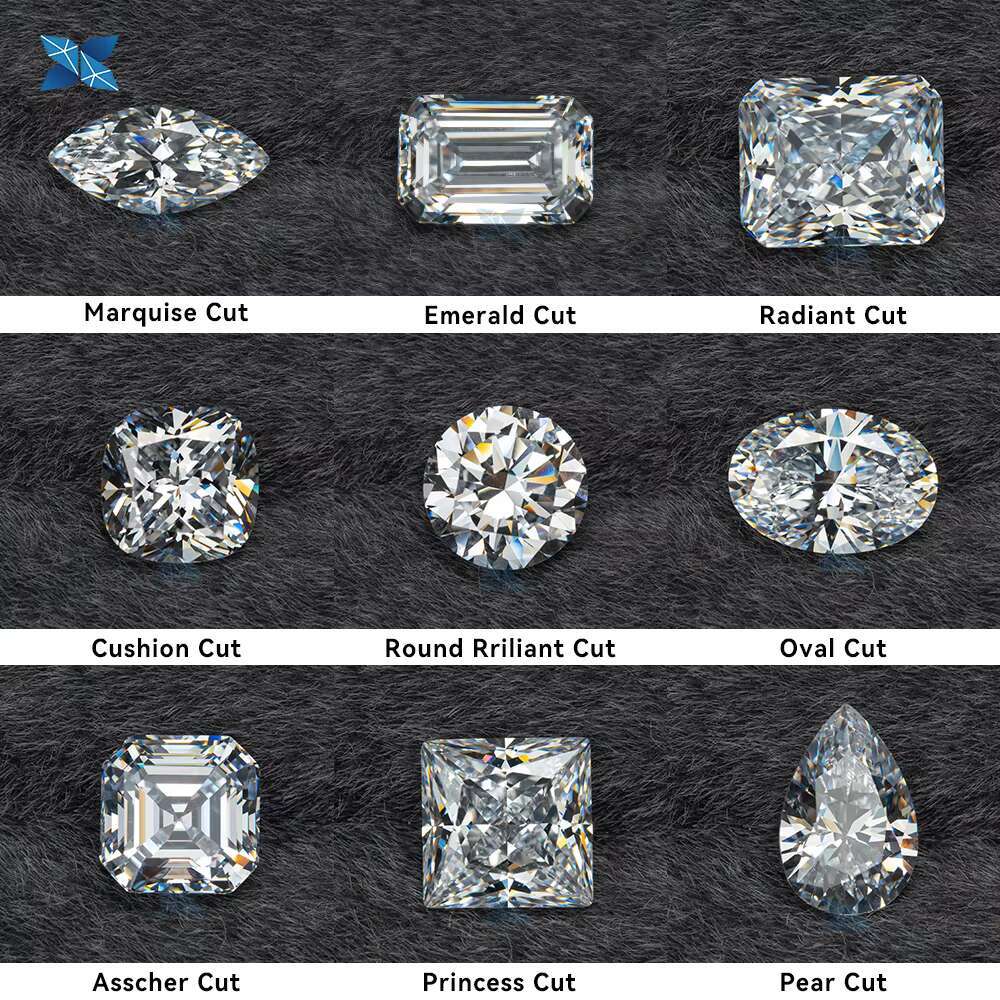 Lab Created VVS VS1 0.3CT 0.5CT 0.8CT 1CT 1.5CT 2CT 3CT 4CT 5CT HPHT CVD Synthetic Anster Lab Grown Diamond