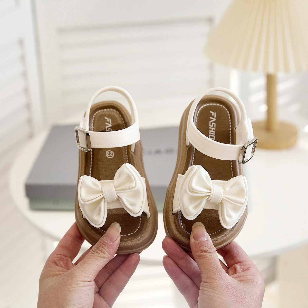 Girls Princess Summer Sandals Children Summer Beach Shoes Open Toe Shoes Fashion Bowknot Casual girls summer sandals shoes R250707
