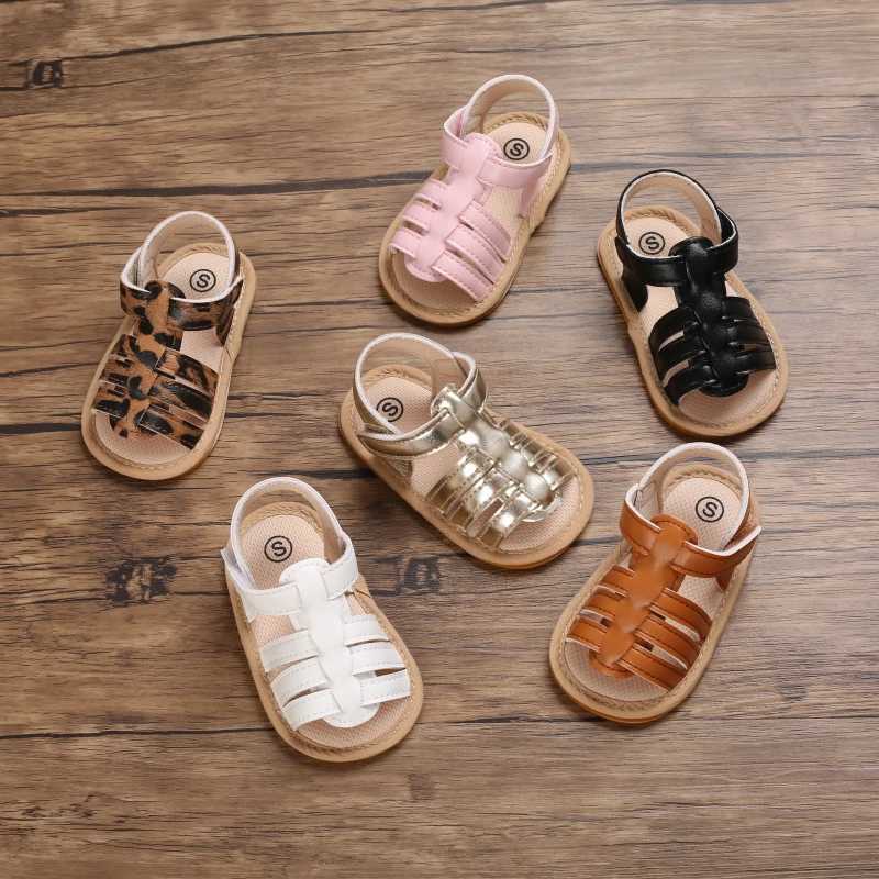 0-18M Baby Girl Sandals With PU Upper High-Quality Soft Sole Anti-Slip Exposed Toes Breathable Summer Outdoor First Walking Shoe R250707