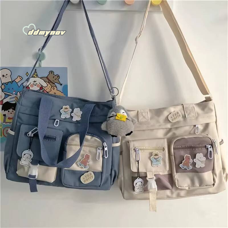 Waterproof Canvas Women Handbags Shoulder Nylon Ladies Messenger Bag Oxford Crossbody Tote Book Bags for Girls Satchels ddmynov